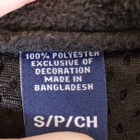 Size S Chaps Fleece Jacket Full Zip Pockets Elastic wrist - Picture 6 of 8